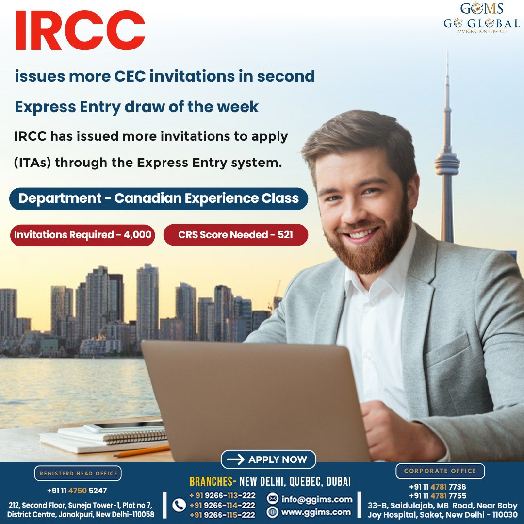 IRCC issues more CEC invitations in Second Express Entry draw of the week