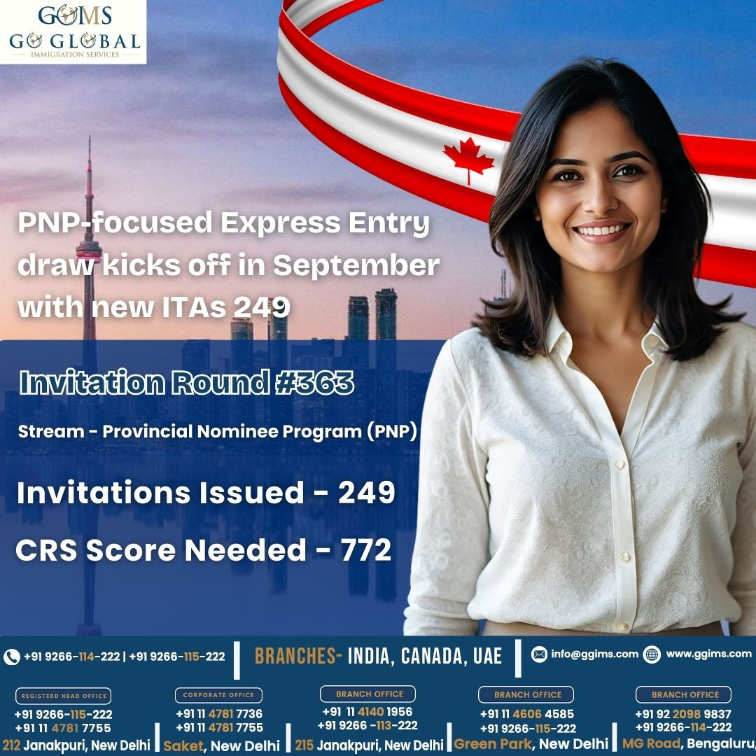 PNP-focused Express Entry draw kicks off in September with new ITAs - 249
