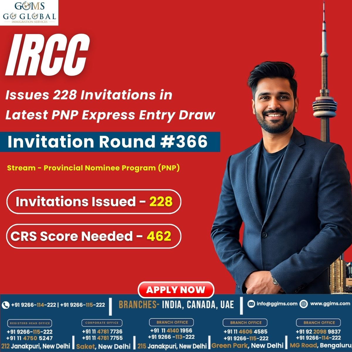 IRCC Issues 228 Invitations in Latest PNP Express Entry Draw