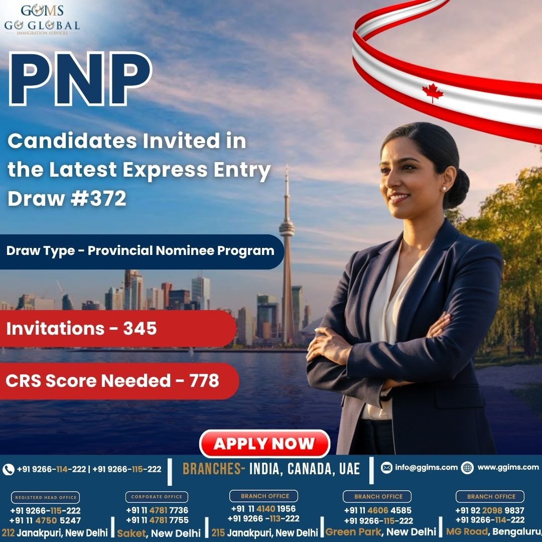 PNP Candidates Invited in the Latest Express Entry Draw #372