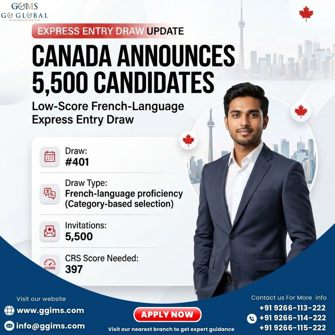 Canada Announces 5,500 ITAs in Low-Score French-Language Express Entry Draw