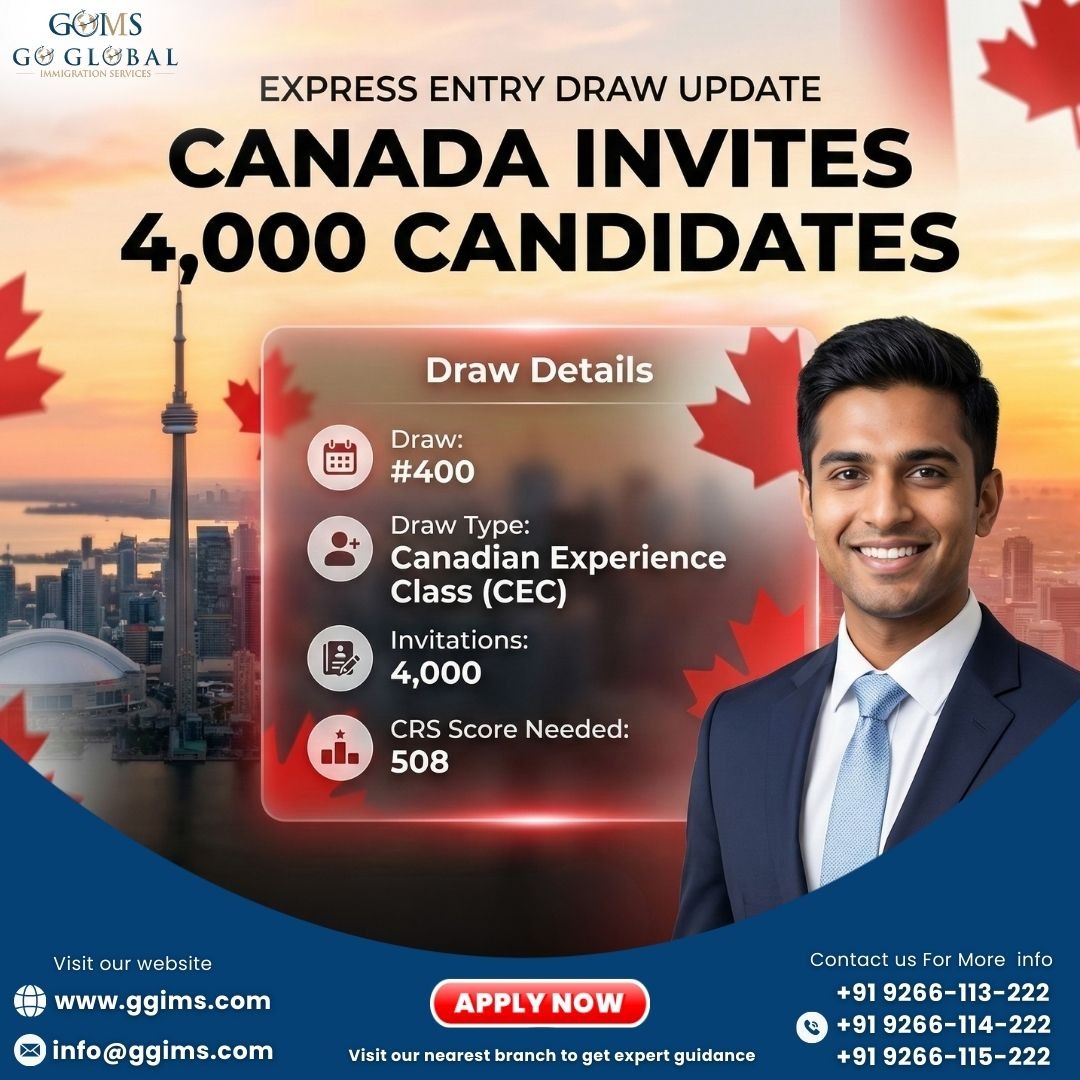 Canada Invites 4,000 Candidates in Large CEC Express Entry Draw