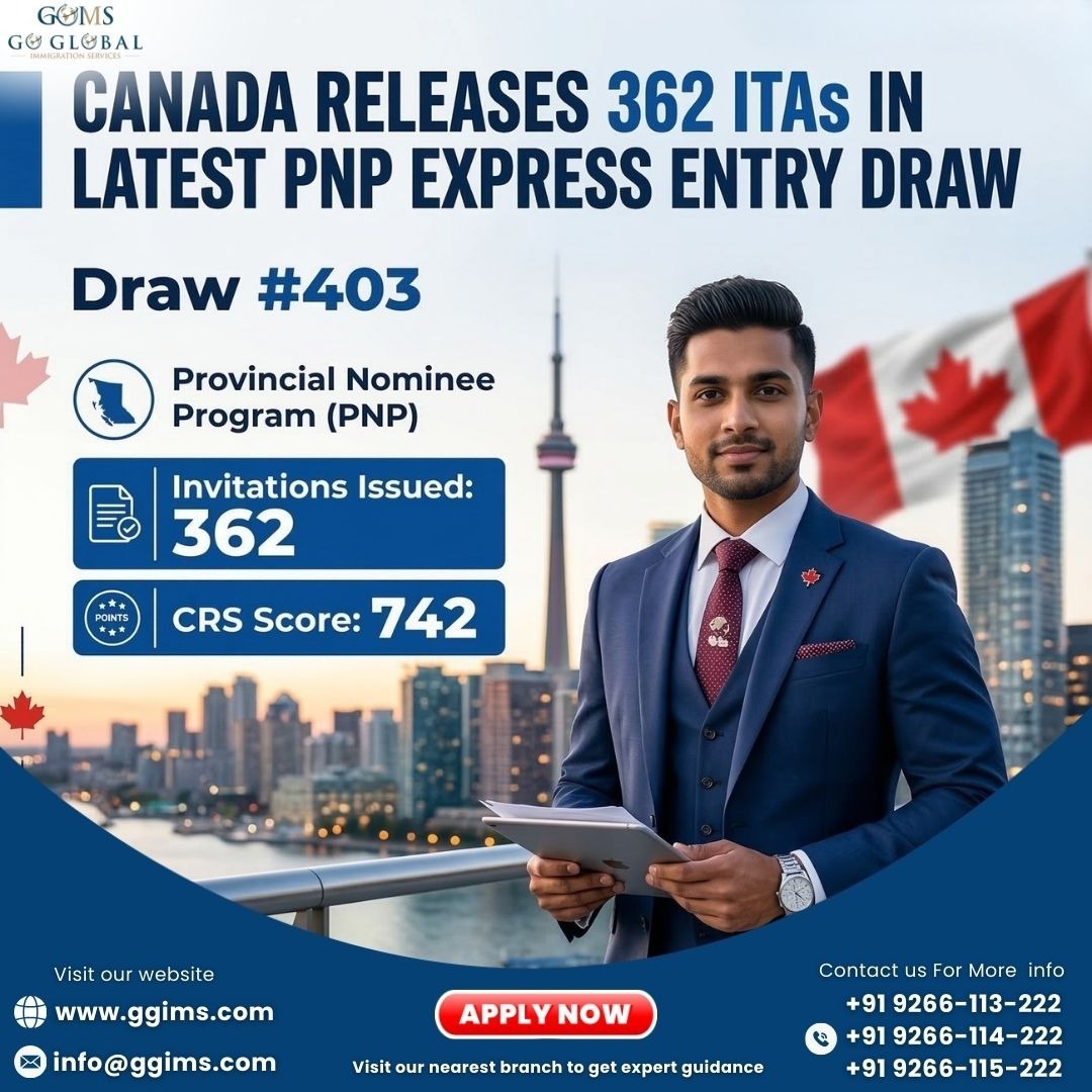 Canada Releases 362 ITAs in Latest PNP Express Entry Draw