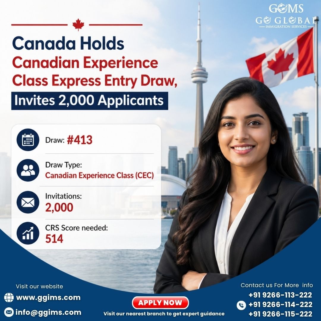 Canada Invites 2,000 Candidates in Latest Canadian Experience Class Draw